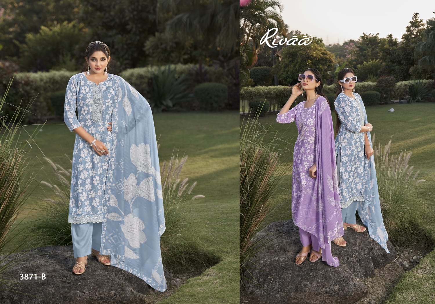 Leena 4 Rivaa Linen Pant Style Suits Exporter