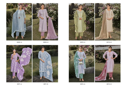 Leena 4 Rivaa Linen Pant Style Suits Exporter