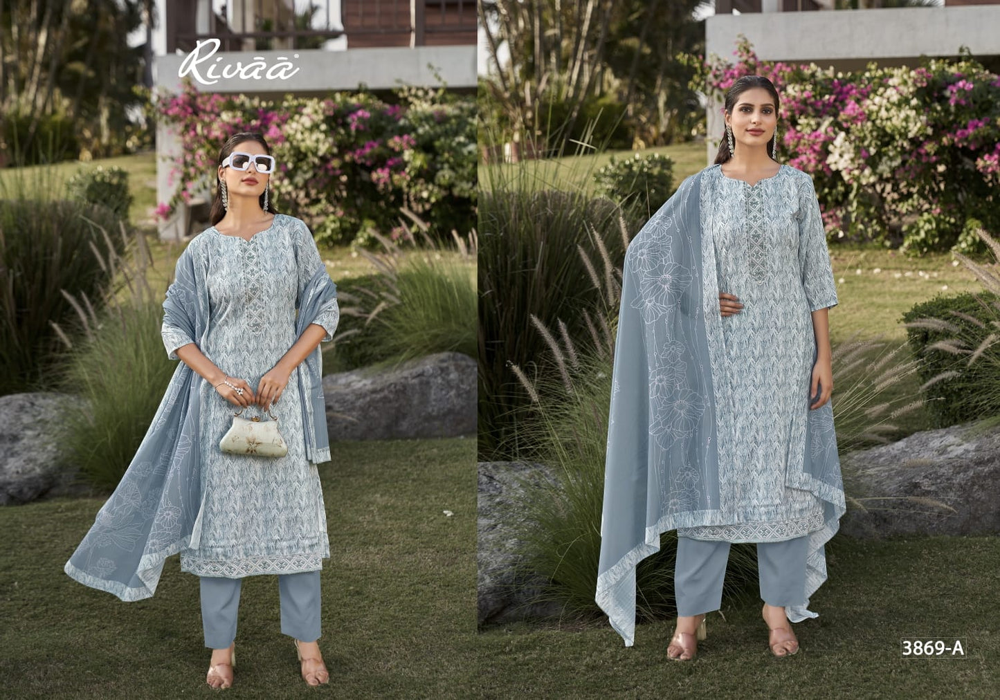Leena 4 Rivaa Linen Pant Style Suits Exporter