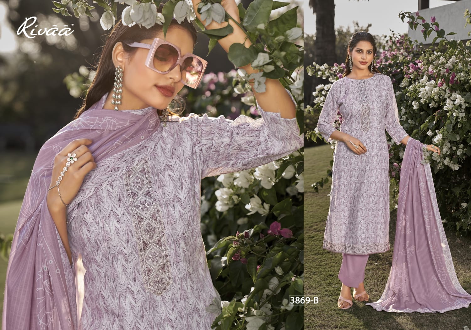 Leena 4 Rivaa Linen Pant Style Suits Exporter