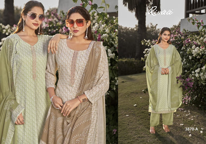 Leena 4 Rivaa Linen Pant Style Suits Exporter