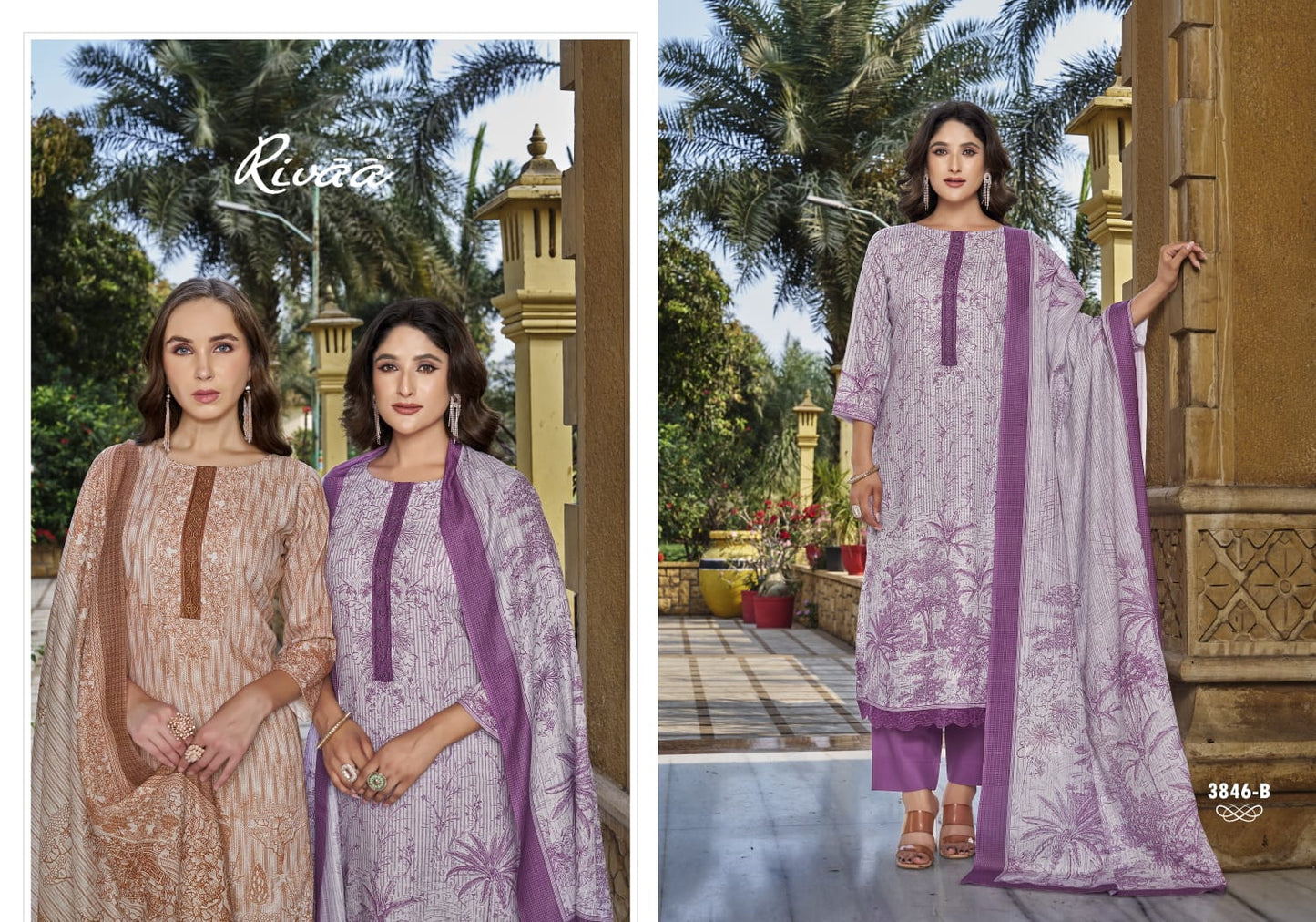 Leena 5 Rivaa Linen Pant Style Suits Manufacturer Ahmedabad