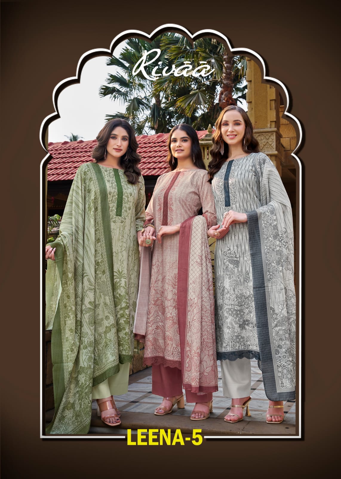 Leena 5 Rivaa Linen Pant Style Suits Manufacturer Ahmedabad