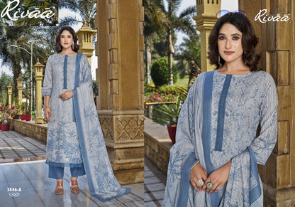 Leena 5 Rivaa Linen Pant Style Suits Manufacturer Ahmedabad
