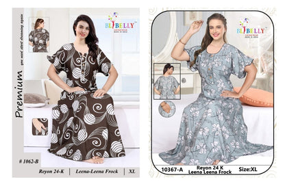 Leena Leena Belly Rayon 24Kg Night Gowns Supplier Ahmedabad