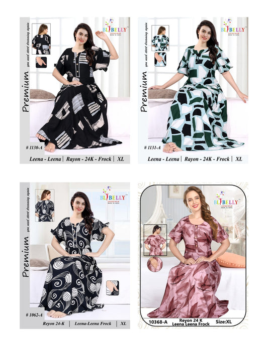 Leena Leena Belly Rayon 24Kg Night Gowns Supplier Ahmedabad
