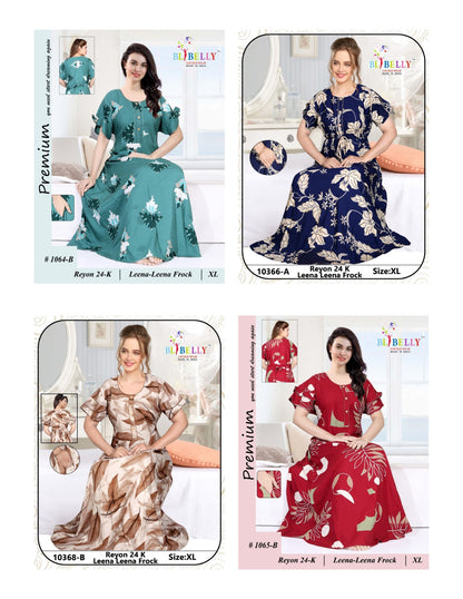 Leena Leena Belly Rayon 24Kg Night Gowns Supplier Ahmedabad