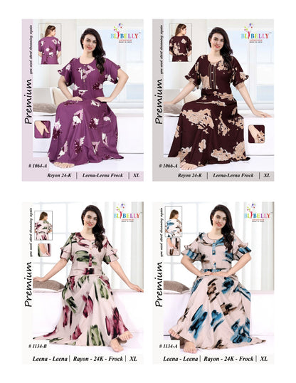 Leena Leena Belly Rayon 24Kg Night Gowns Supplier Ahmedabad