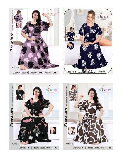 Leena Leena Belly Rayon 24Kg Night Gowns Supplier Ahmedabad