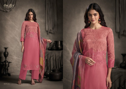 Leera Omtex Silk Plazzo Style Suits Exporter