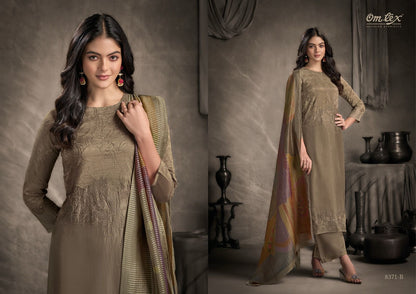 Leera Omtex Silk Plazzo Style Suits Exporter