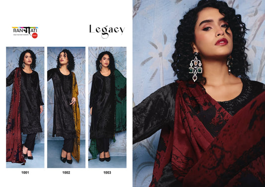 Legacy Rangati Prints Plush Velvet Suits Exporter