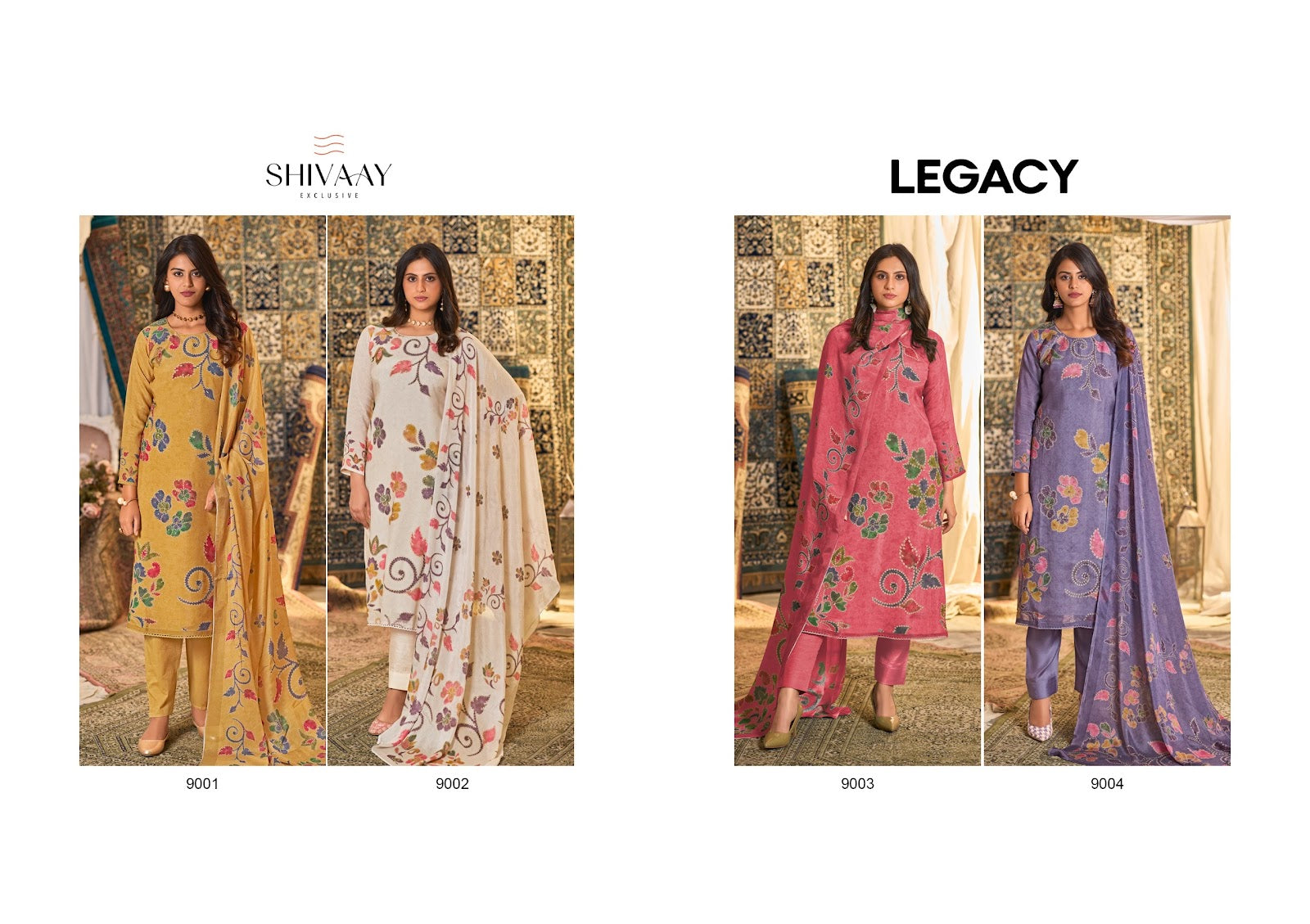 Legacy Shivaay Simar Muslin Pant Style Suits Wholesale Price