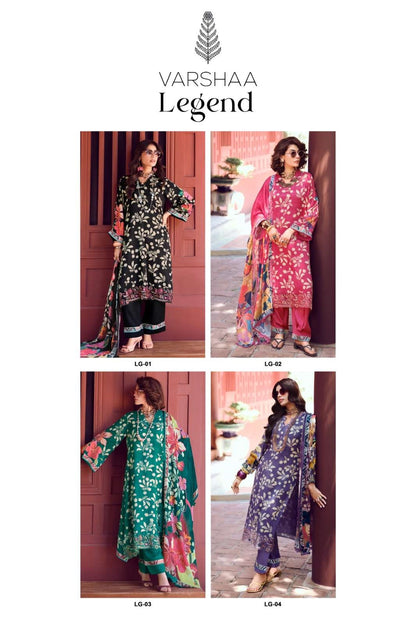 Legend Varshaa Viscose Muslin Pant Style Suits Wholesale