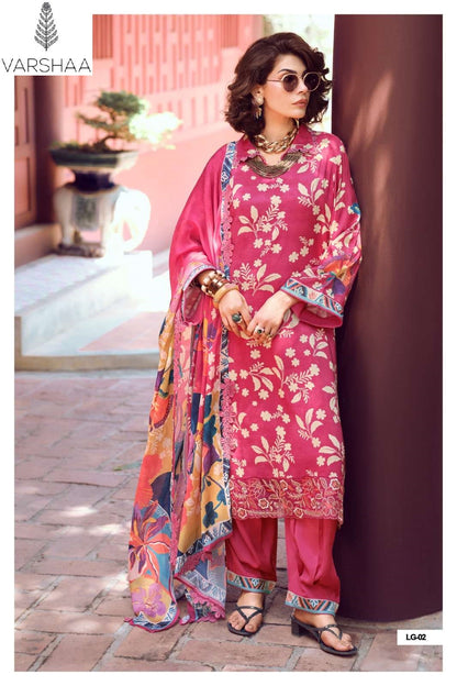 Legend Varshaa Viscose Muslin Pant Style Suits Wholesale