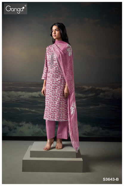 Legeto 3643 Ganga Premium Cotton Pant Style Suits Wholesaler Ahmedabad