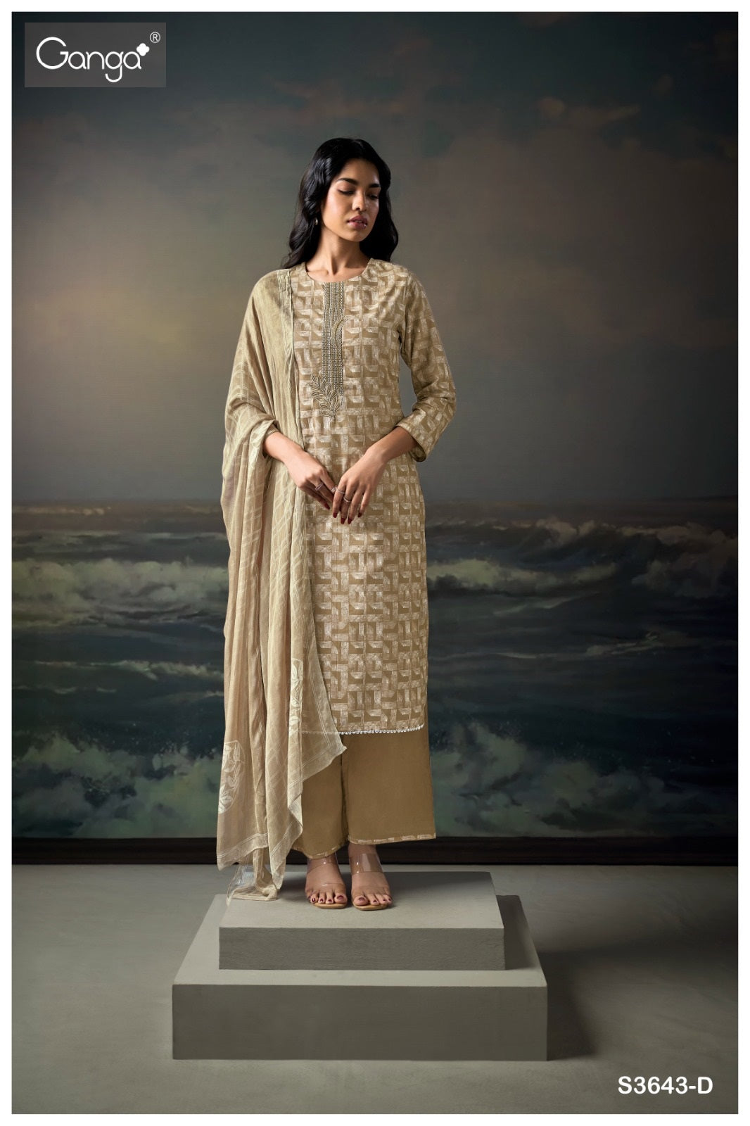 Legeto 3643 Ganga Premium Cotton Pant Style Suits Wholesaler Ahmedabad