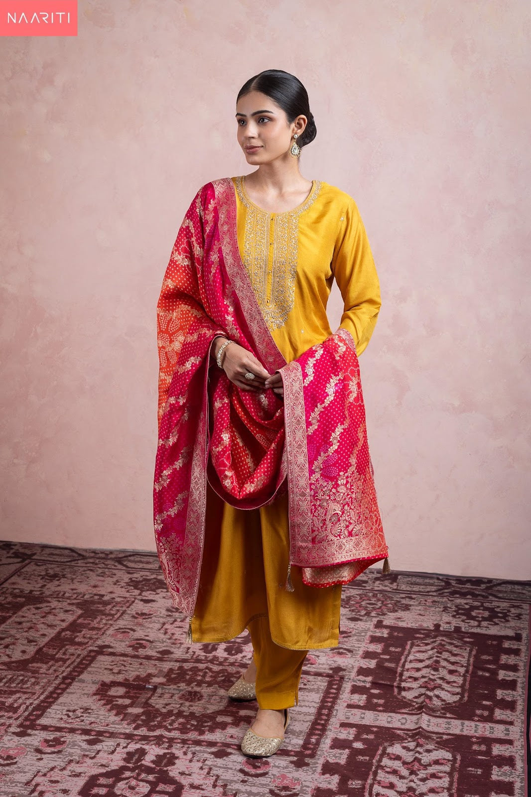 Lehar Naariti Russian Silk Pant Style Suits Wholesale Price