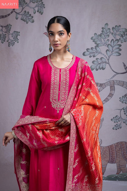 Lehar Naariti Russian Silk Pant Style Suits Wholesale Price