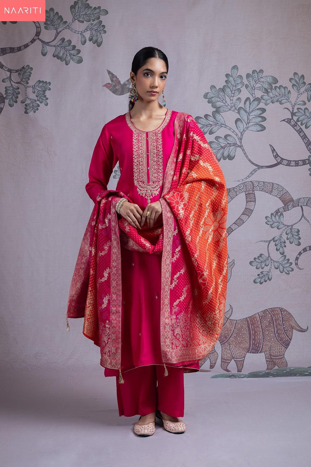 Lehar Naariti Russian Silk Pant Style Suits Wholesale Price