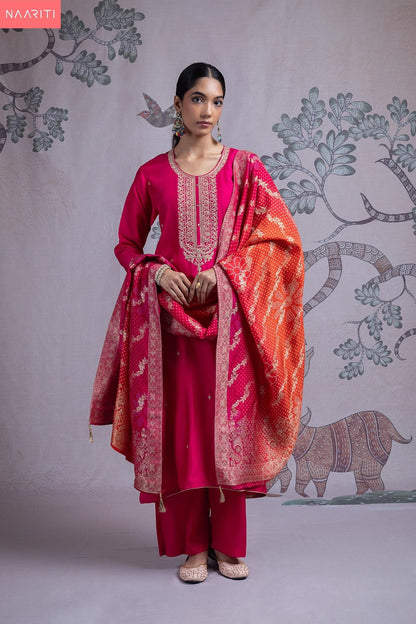 Lehar Naariti Russian Silk Pant Style Suits Wholesale Price