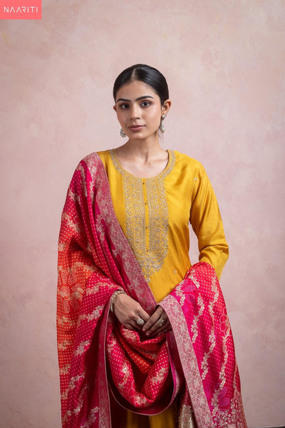 Lehar Naariti Russian Silk Pant Style Suits Wholesale Price