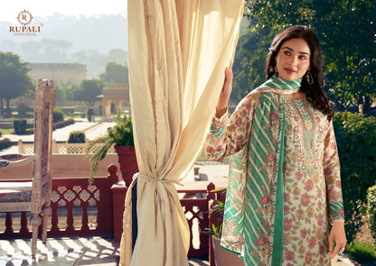 Lehar Vol 2 Rupali Viscose Muslin Karachi Salwar Suits Manufacturer Ahmedabad