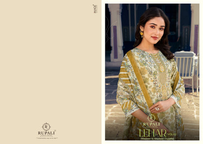 Lehar Vol 2 Rupali Viscose Muslin Karachi Salwar Suits Manufacturer Ahmedabad