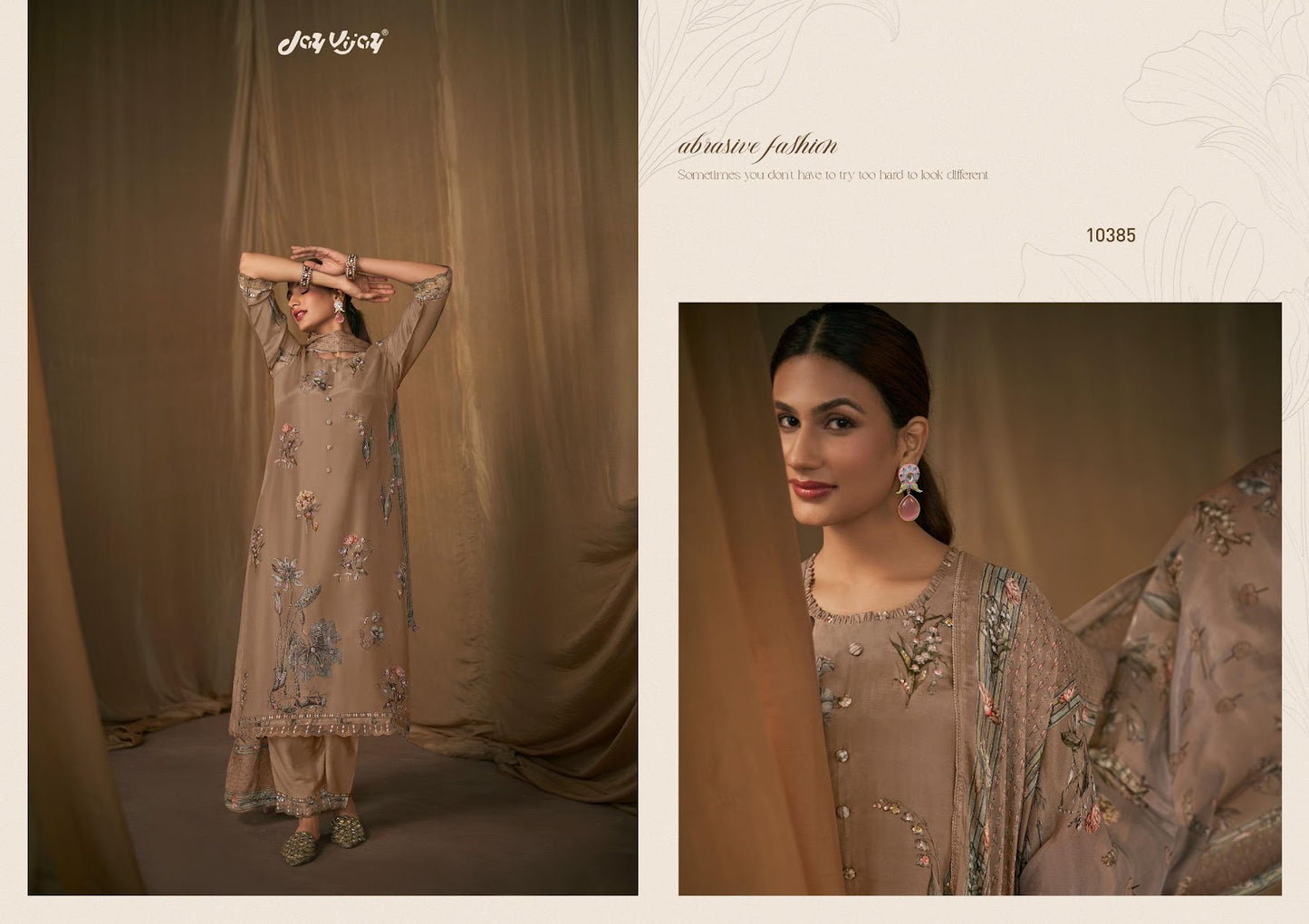 Lehr Jay Vijay Pure Bemberg Pant Style Suits Exporter Ahmedabad
