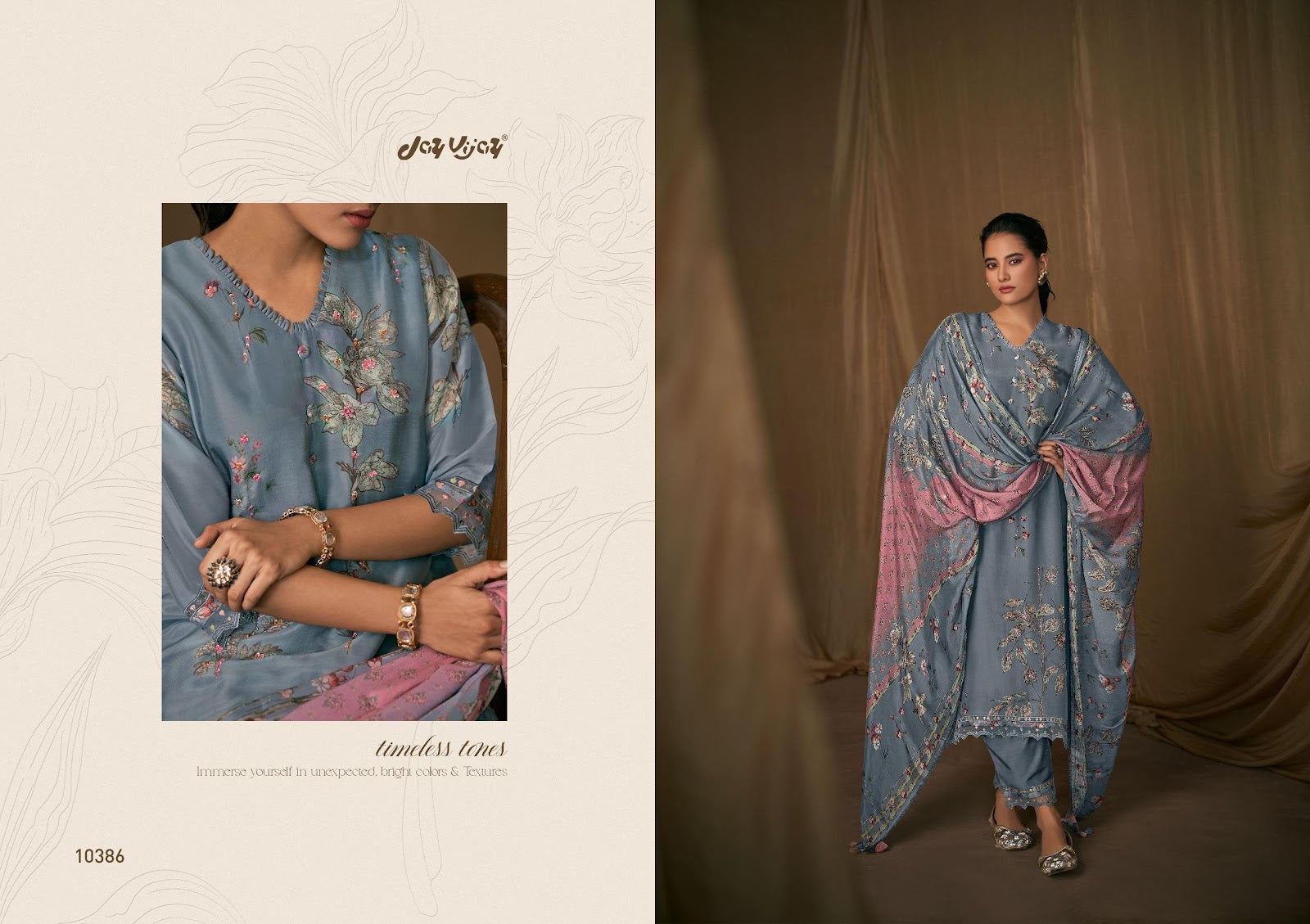 Lehr Jay Vijay Pure Bemberg Pant Style Suits Exporter Ahmedabad