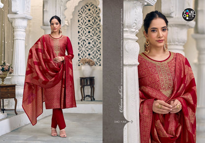 Lekha Four Dots Woven Pant Style Suits Wholesaler Ahmedabad