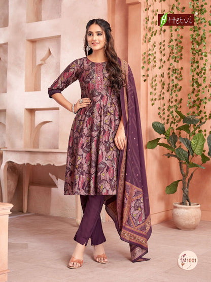 Lekha Hetvi Chanderi Modal Readymade Pant Style Suits Supplier Ahmedabad