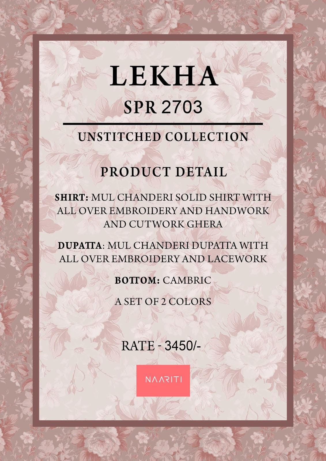 Lekha Naariti Mul Chanderi Salwar Suits Exporter Gujarat