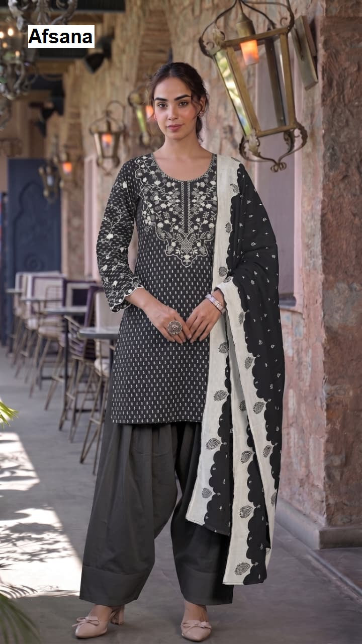 Lemika Afsana Cambric Cotton Pakistani Readymade Suits Exporter