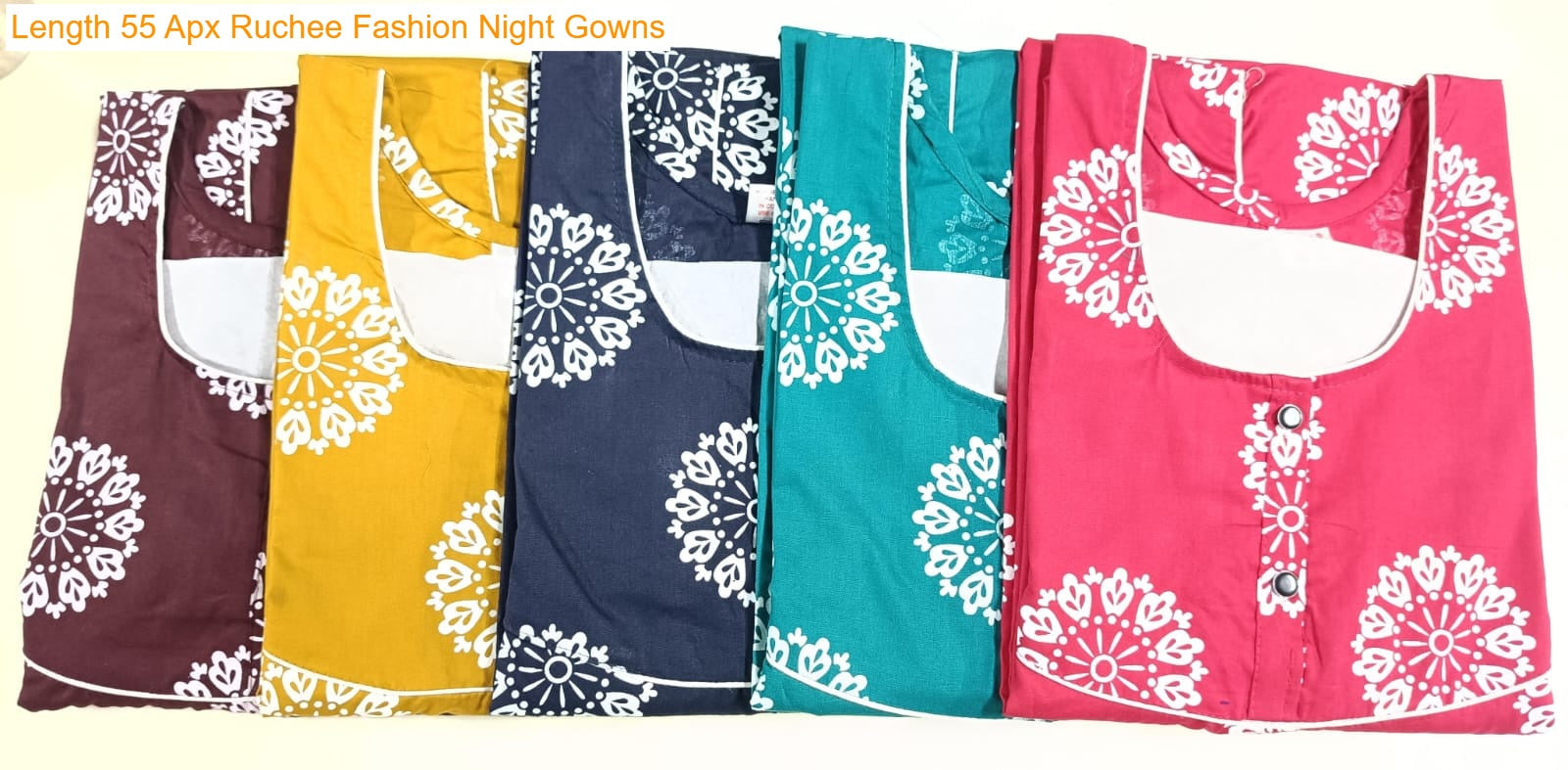 Length 55 Apx Ruchee Fashion Rajwadi Night Gowns Exporter