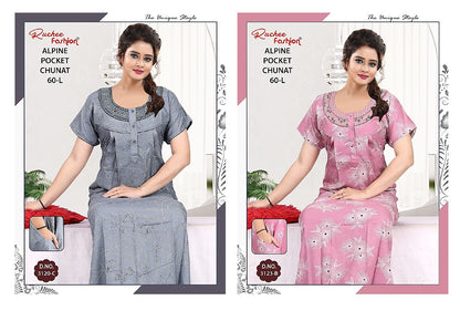 Length 60 Ruchee Fashion Alpine Night Gowns Manufacturer