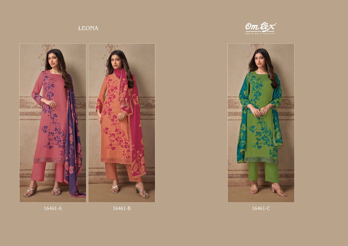 Leona Omtex Dutch Silk Pant Style Suits Wholesale Price