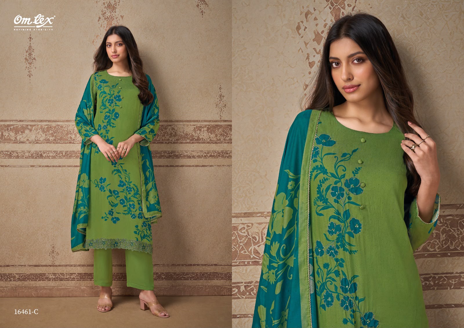 Leona Omtex Dutch Silk Pant Style Suits Wholesale Price