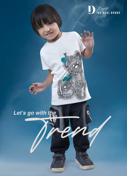 Lets Gooo 299-300 D-8 Imported Boys Tshirt Wholesale Price