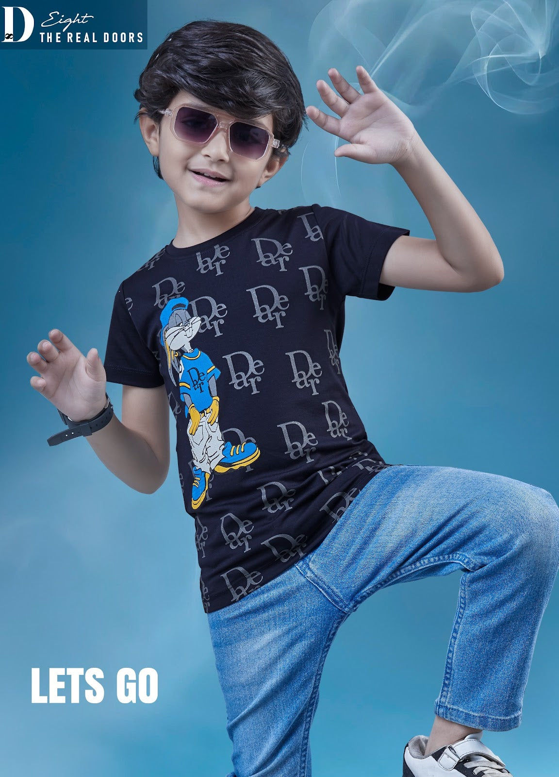 Lets Gooo 299-300 D-8 Imported Boys Tshirt Wholesale Price