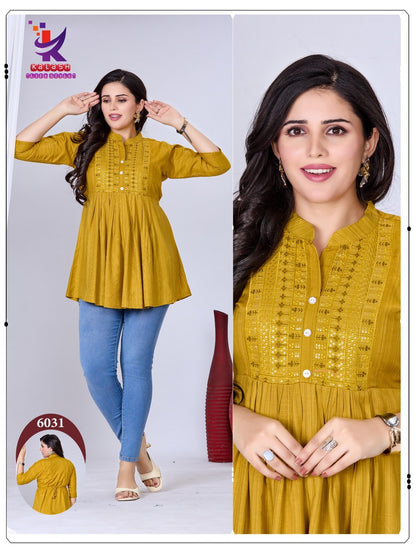 Lets Rock 2 Mlm Kalash Lifestyle Rayon 17Kg Fancy Tops Wholesale Price