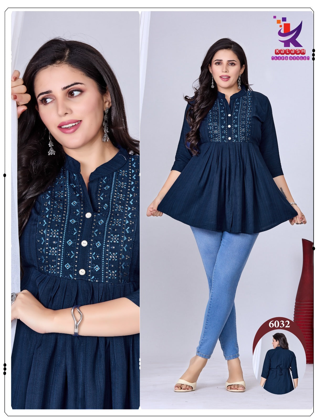 Lets Rock 2 Mlm Kalash Lifestyle Rayon 17Kg Fancy Tops Wholesale Price