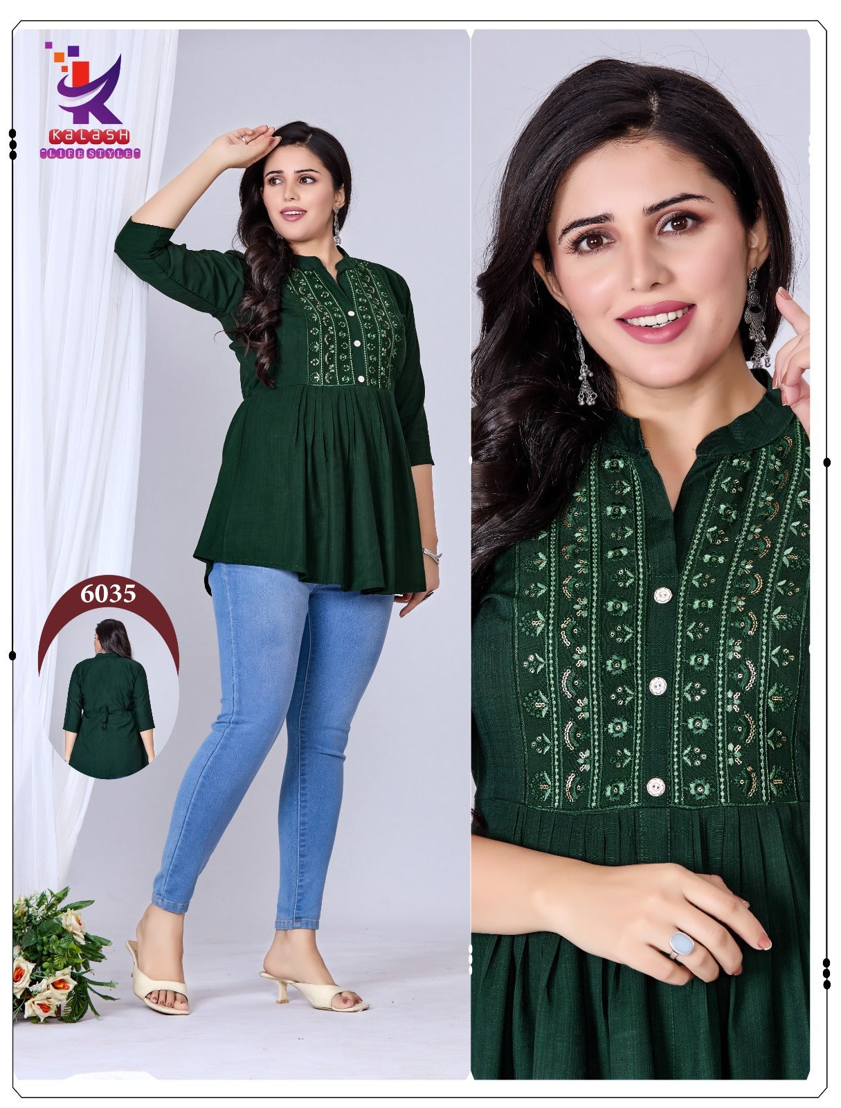 Lets Rock 2 Mlm Kalash Lifestyle Rayon 17Kg Fancy Tops Wholesale Price