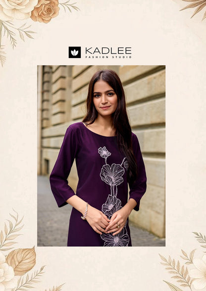 Levisha Kadlee Viscose Weaving Kurti Pant Set Supplier Gujarat