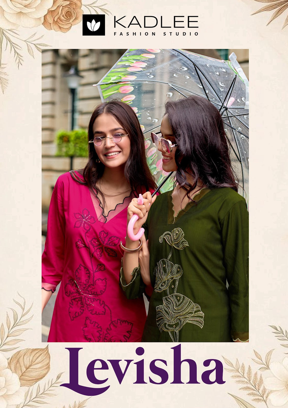 Levisha Kadlee Viscose Weaving Kurti Pant Set Supplier Gujarat