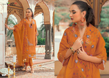 Leyla Ladyleela Mul Chanderi Readymade Pant Style Suits Wholesale