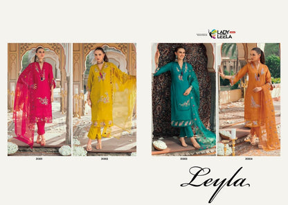 Leyla Ladyleela Mul Chanderi Readymade Pant Style Suits Wholesale