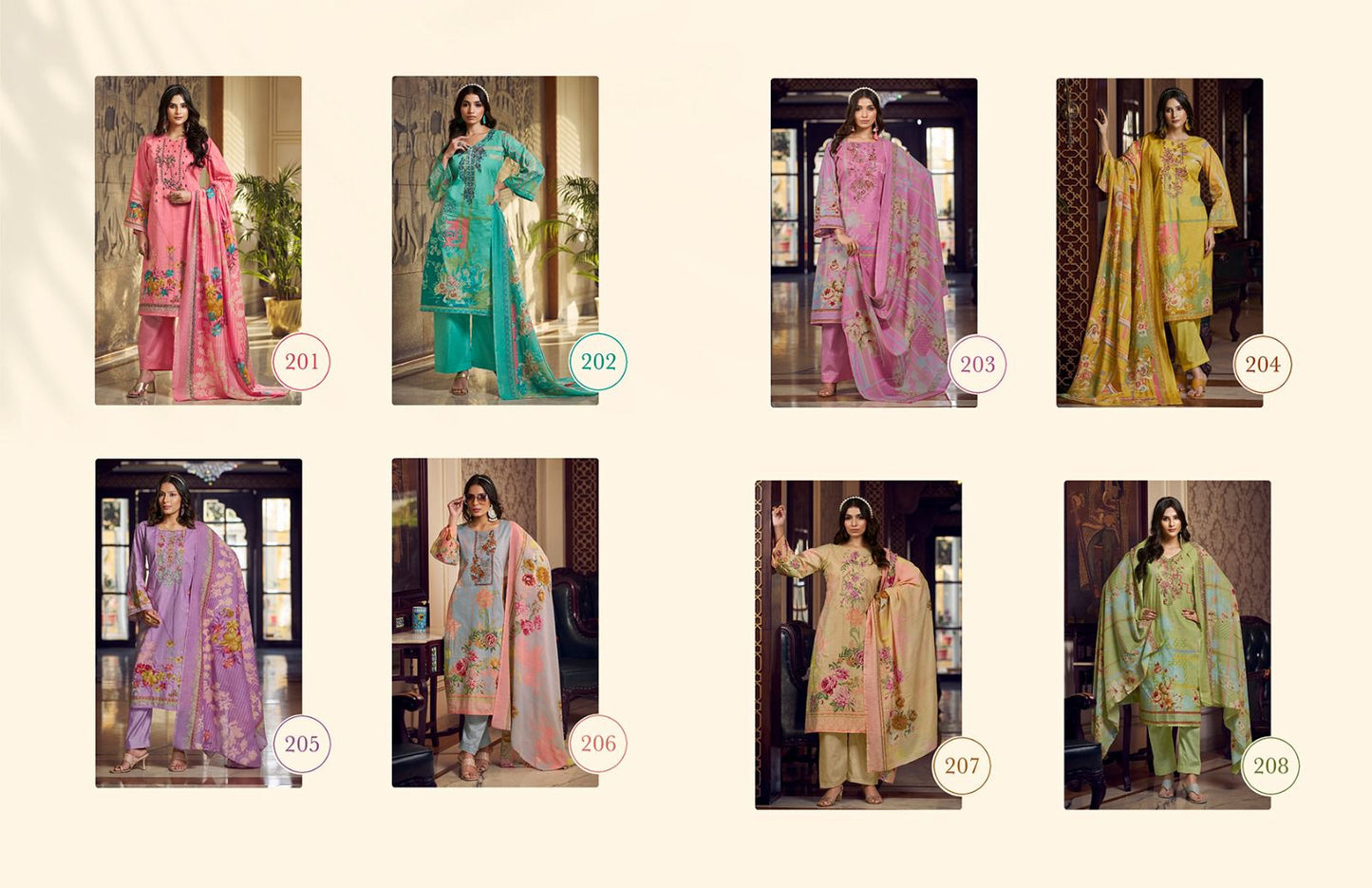 Liayana Kesari Trendz Cambric Cotton Karachi Salwar Suits Supplier