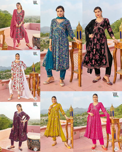 लिबास ब्लूहिल्स रेयॉन 14 किलो रेडीमेड पैंट स्टाइल सूट