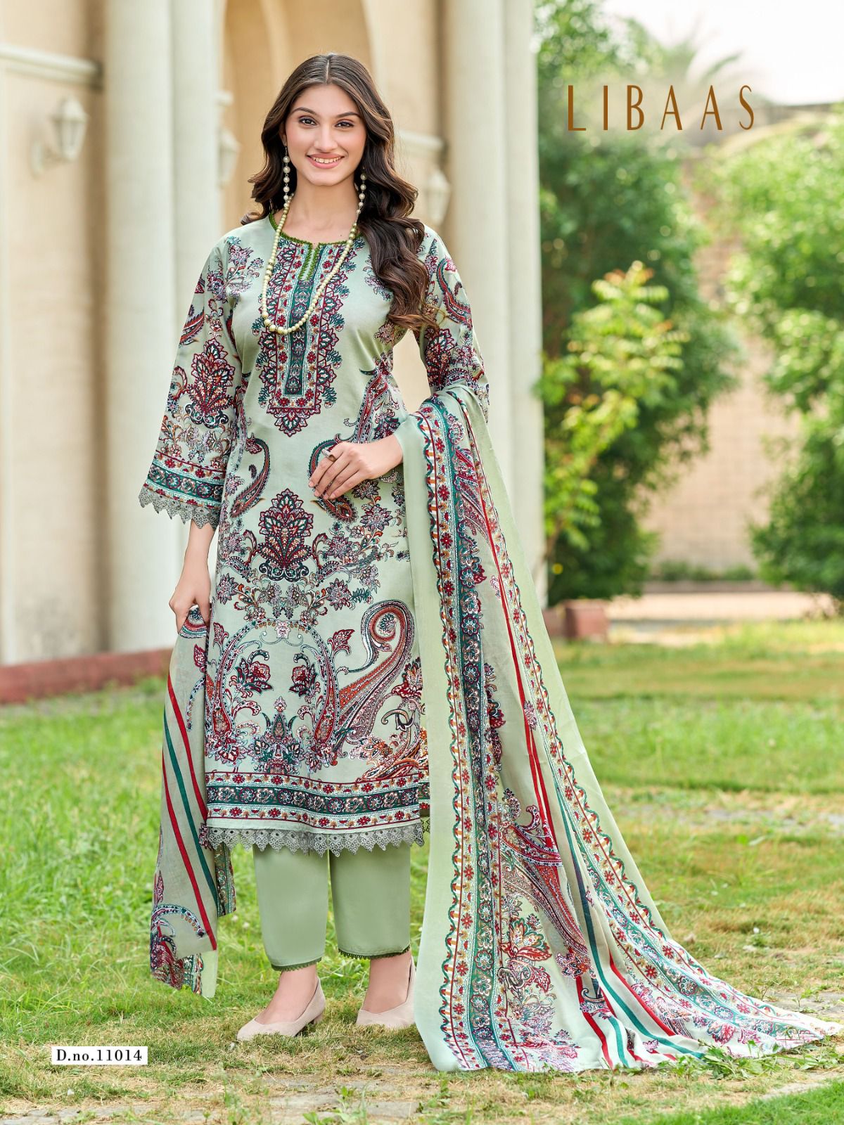 Libaas Vol 11 Ganesha Cotton Karachi Salwar Suits Exporter Gujarat